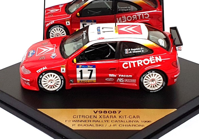 Vitesse 1/43 Scale V98087 - Citroen Xsara Kit-Car #17 F2 Winner Catalunya 1998