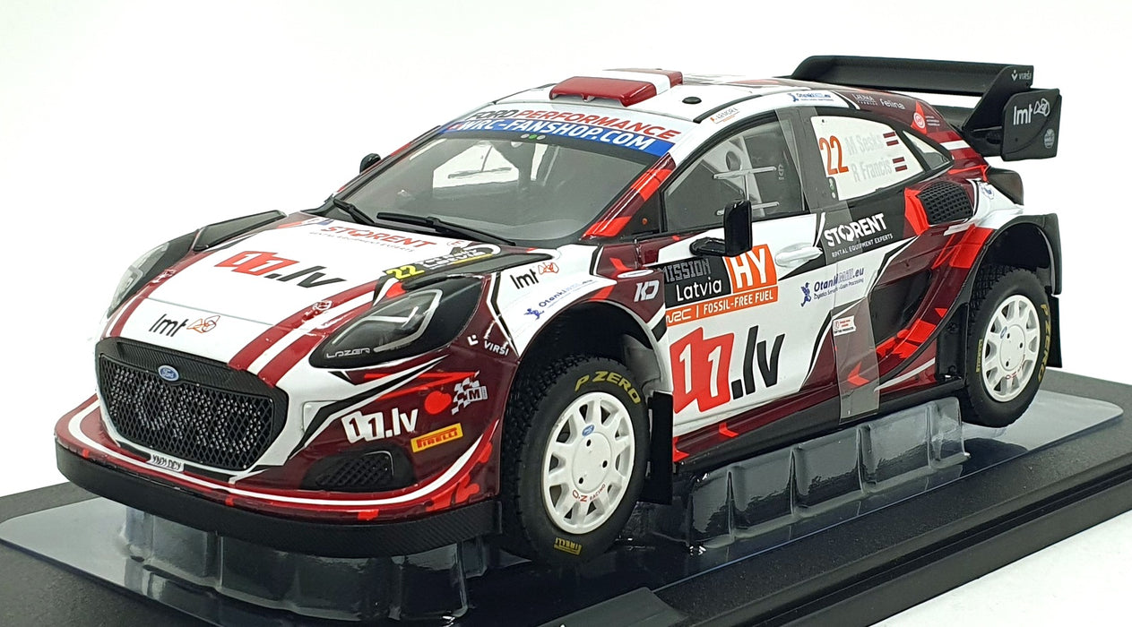 Solido 1/18 Scale Diecast S1809507 - Ford Puma Rally1 #22 Tet Latvia 2024