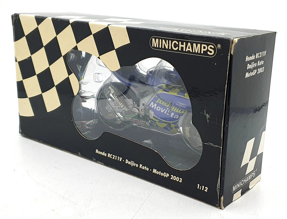 Minichamps 1/12 Scale Diecast 122 037174 - Honda RC211V Telefonica Movistar