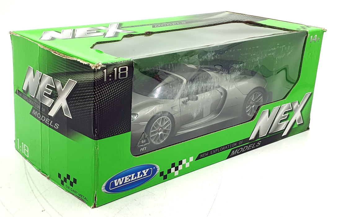 Welly 1/18 Scale 18051W - Porsche 918 Spyder Carbon Roof - Grey