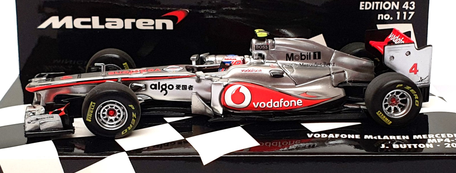 Minichamps 1/43 Scale 530 114304 F1 Vodafone McLaren Mercedes MP4/26 2011 Button