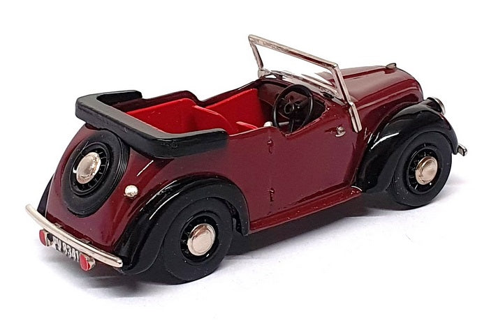 Western Models 1/43 Scale WMS102TT - 1938 Morris 8 Series E Tourer - Dk. Red