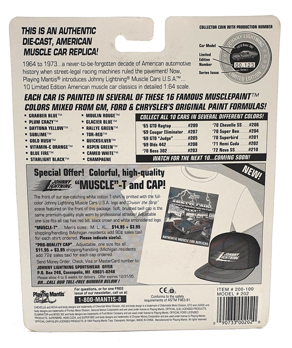 Johnny Lightning 1/64 Scale 200-100 Muscle Cars USA - 1971 Plymouth "Hemi Cuda"