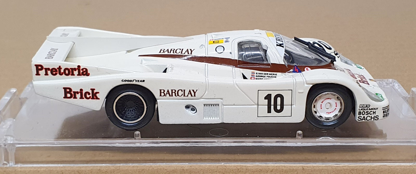 Vitesse 1/43 Scale SM30 - Porsche 956 Barclay #10 Le Mans 1985 - White 