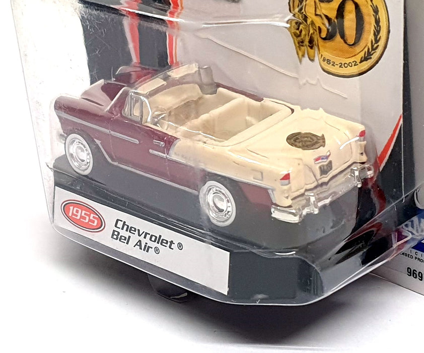 Matchbox 50 1952-2002 1/64 Scale 96979 - 1955 Chevrolet Bel Air - Dk. Red
