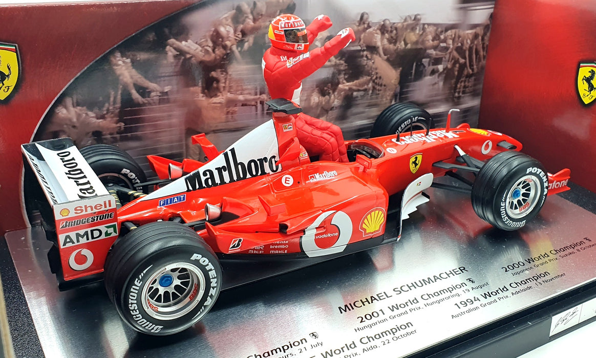 Hot Wheels 1/18 Scale Diecast 54614 - Michael Schumacher 1994 - 2002 World Champ