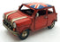 Kreatif Kraft Tin Plate Metal 84101 - Union Jack Car Ornament - Red/Union Jack