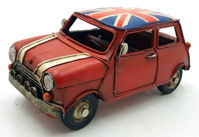 Kreatif Kraft Tin Plate Metal 84101 - Union Jack Car Ornament - Red/Union Jack