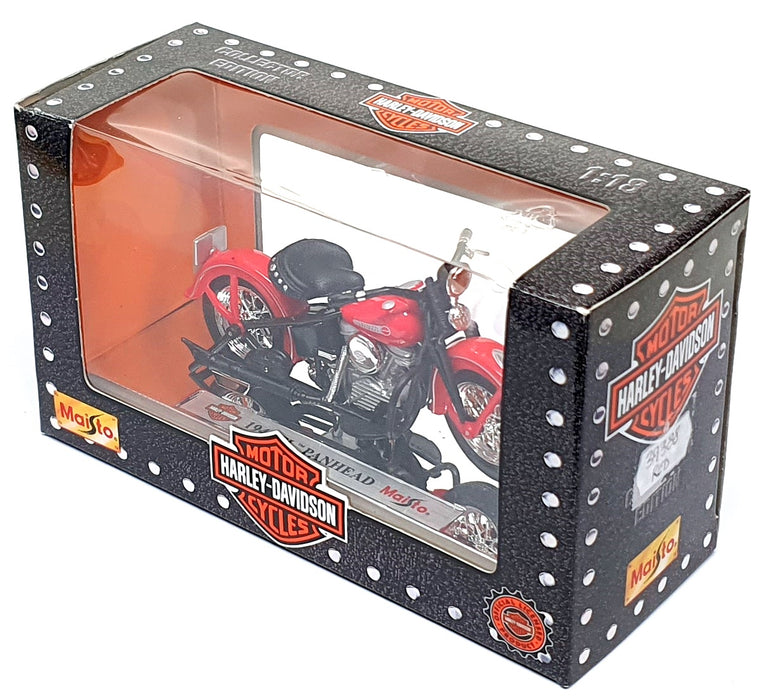 Maisto 1/18 Scale 39388 - 1948 Harley Davidson FL Panhead - Red