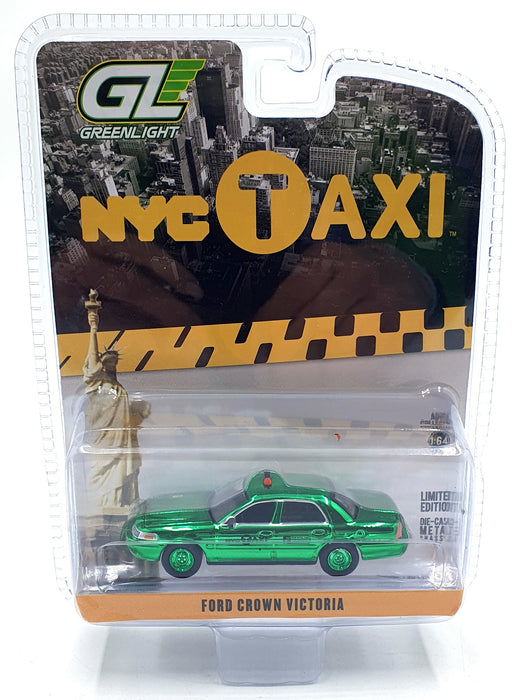 Greenlight 1/64 Scale 29773 - Ford Crown Victoria Taxi Chase - Green