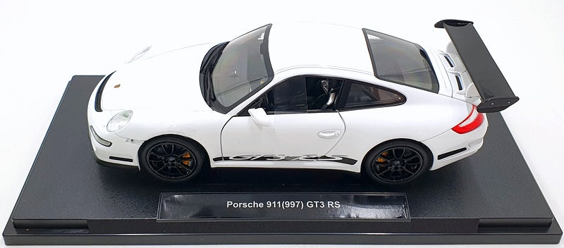Welly 1/18 scale Diecast 18015W - Porsche 911 997 GT3 RS - White/Black