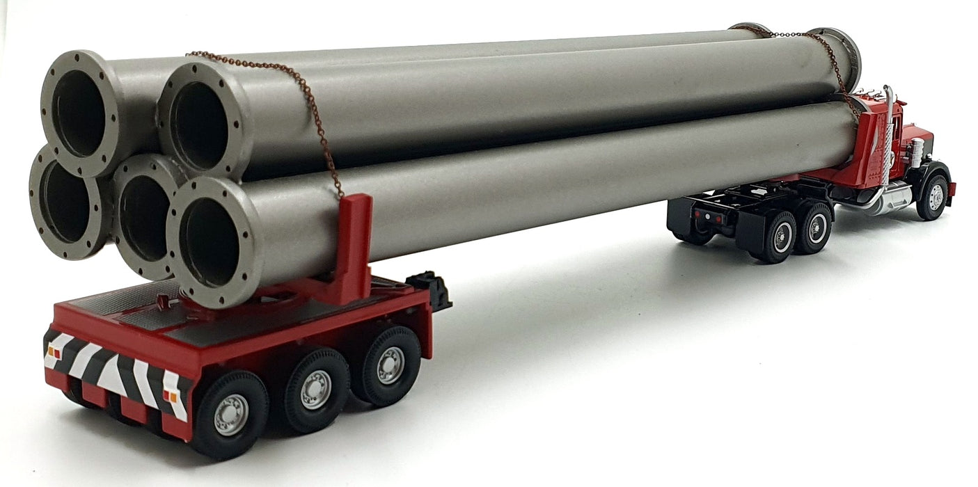 Corgi 1/50 Scale US55704 - Kenworth With Pipe Load & Jeep Texaco - Red