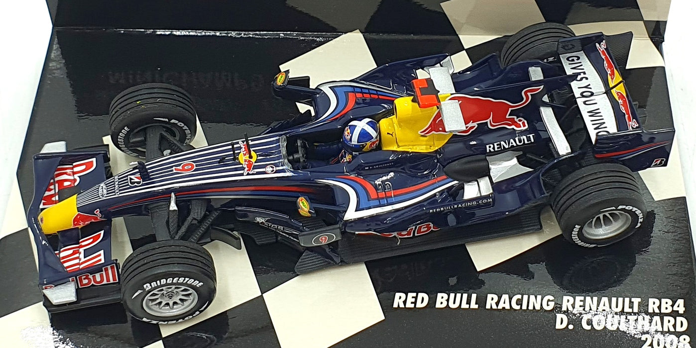 Minichamps 1/43 Scale 400 080009 - F1 Red Bull Renault RB4 #9 2008 - Coulthard