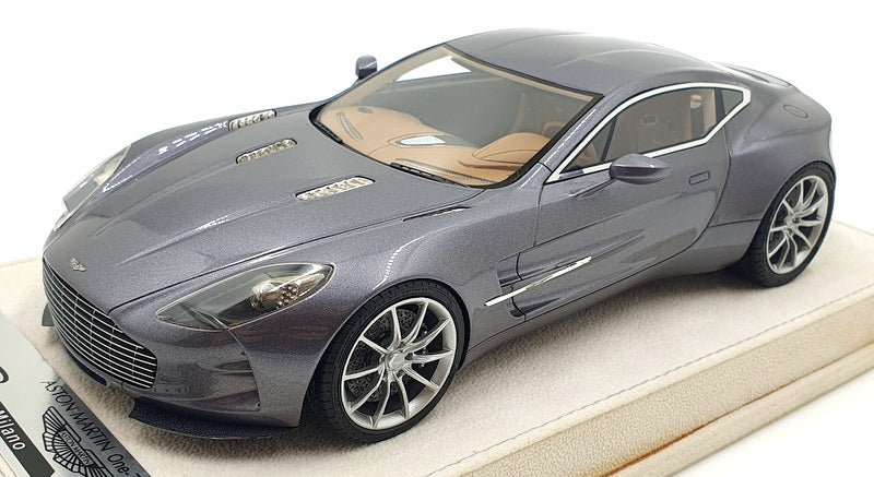 Tecnomodel 1/18 Scale T18-MI01U - Aston Martin One 77 2010 - Tungsten Silver