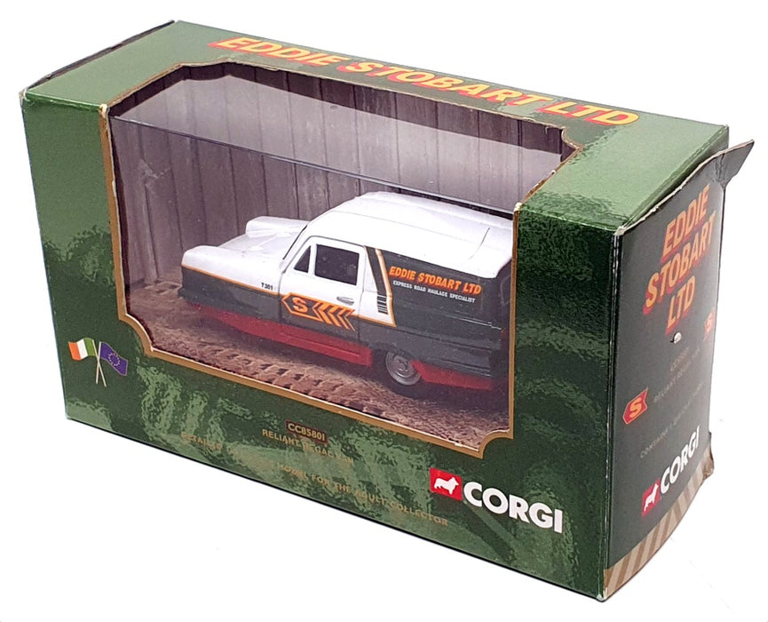 Corgi Appx 9cm Long Diecast CC85801 - Reliant Regal Van - Eddie Stobart