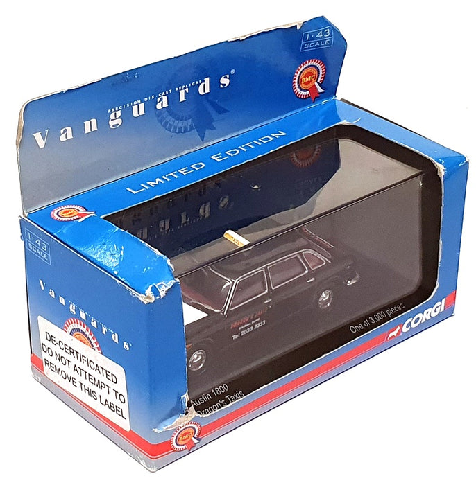 Vanguards 1/43 Scale VA08908 - Austin 1800 Dragon's Taxis - Black/White