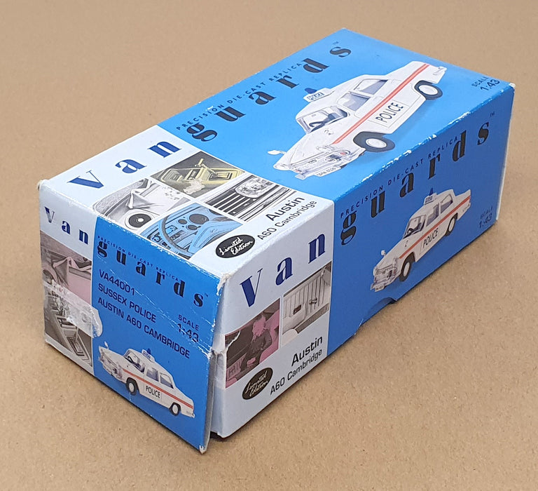 Vanguards 1/43 Scale VA44001 - Austin A60 Cambridge Sussex Police - White