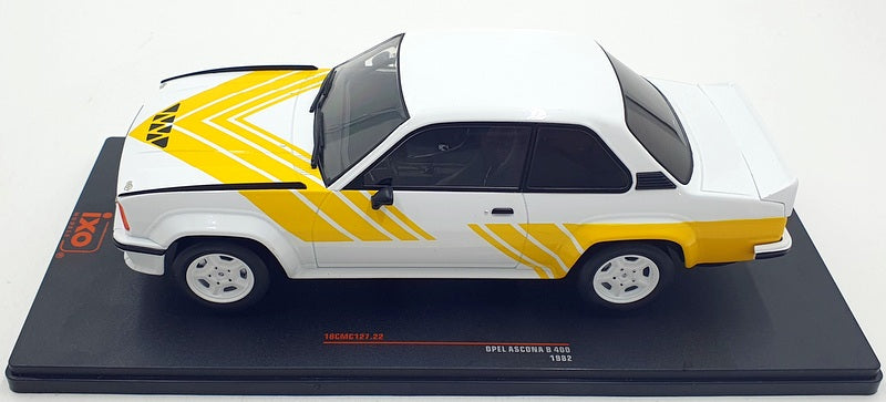 IXO Models 1/18 Scale Diecast 18CMC127 - Opel Ascona B 400 1982 - White