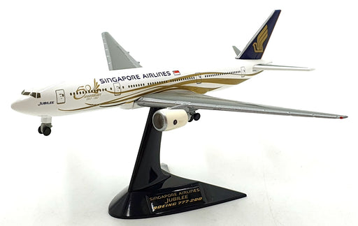 Herpa 1/500 Scale 511124 - Boeing 777-200 "Jubilee" Singapore Airlines Aircraft