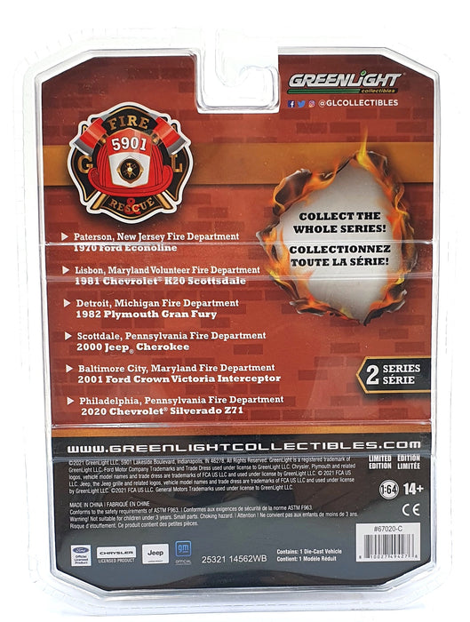 Greenlight 1/64 Scale 67020-C - 1982 Plymouth Gran Fury Detroit Fire Department