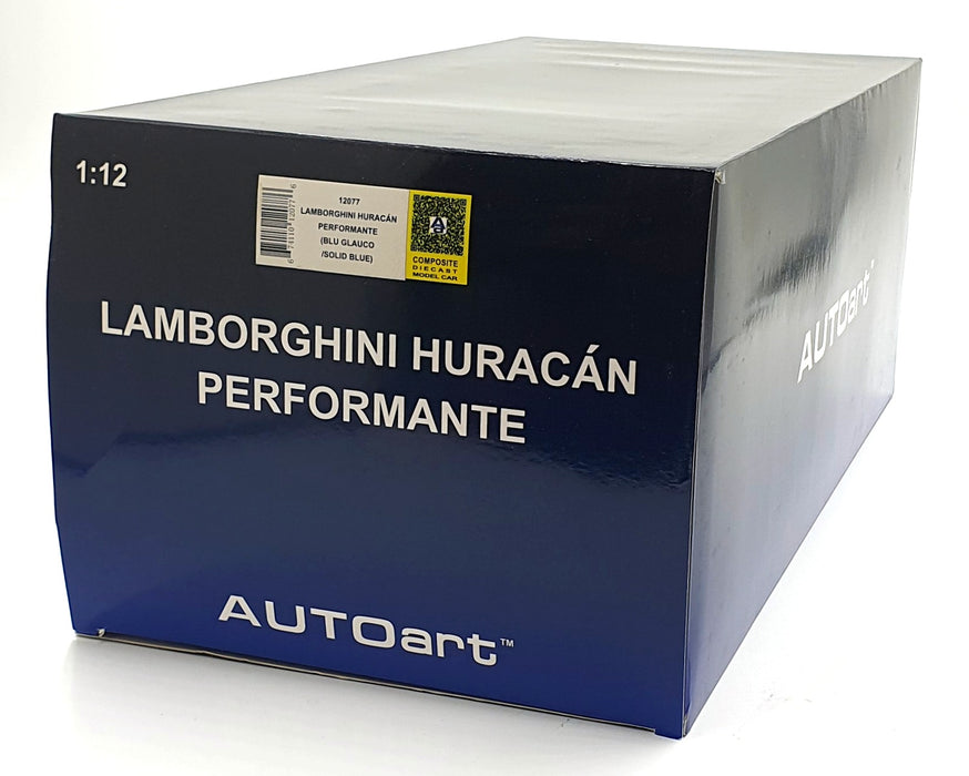 Autoart 1/12 Scale Diecast 12077 - Lamborghini Huracan Performante - Blue