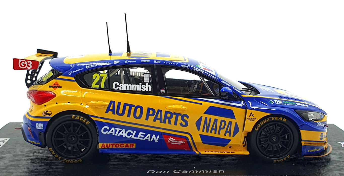 Spark 1/43 Scale UK030 - Ford Focus BTCC #27 Snetterton1st 2025 - NAPA Racing