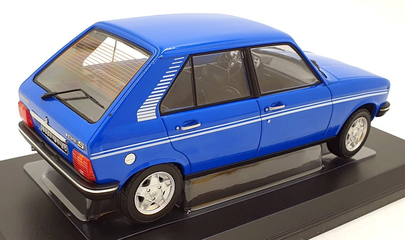 Norev 1/18 Scale Diecast 184903 - Peugeot 104 S 1981 - Ibis Blue
