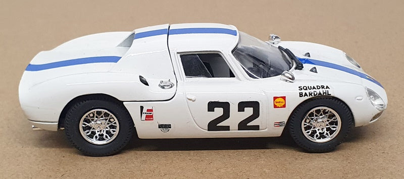 Best Model 1/43 Scale 9011 - Ferrari 275 LM #22 Monza 1966 - White/Blue Stripe