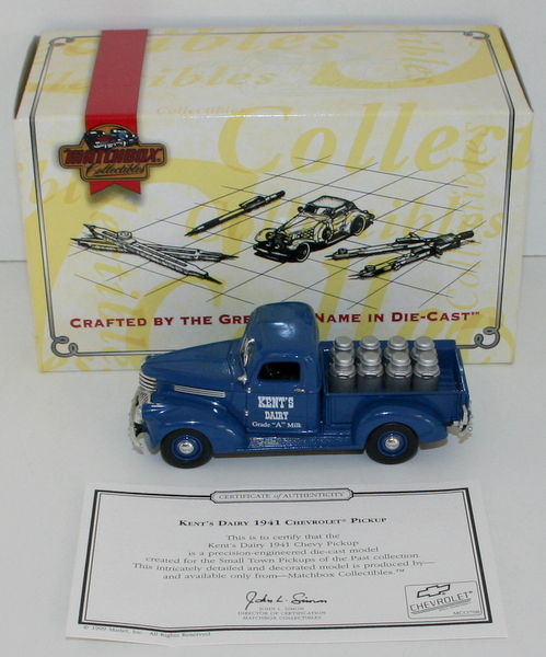 MATCHBOX COLLECTIBLES YYM38042 - 1941 CHEVROLET PICK UP - KENT'S DAIRY