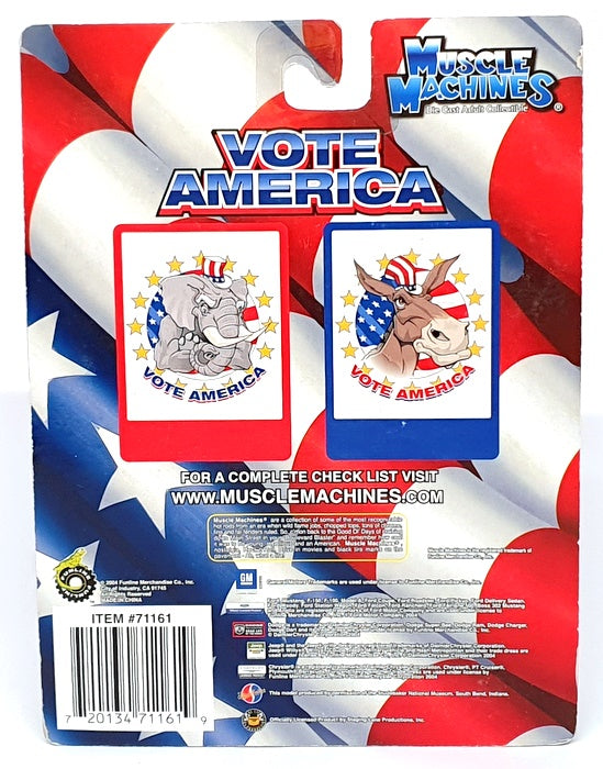 Muscle Machines 1/64 Scale 71161 04-27 - 1969 Chevrolet Chevelle - Blue/White