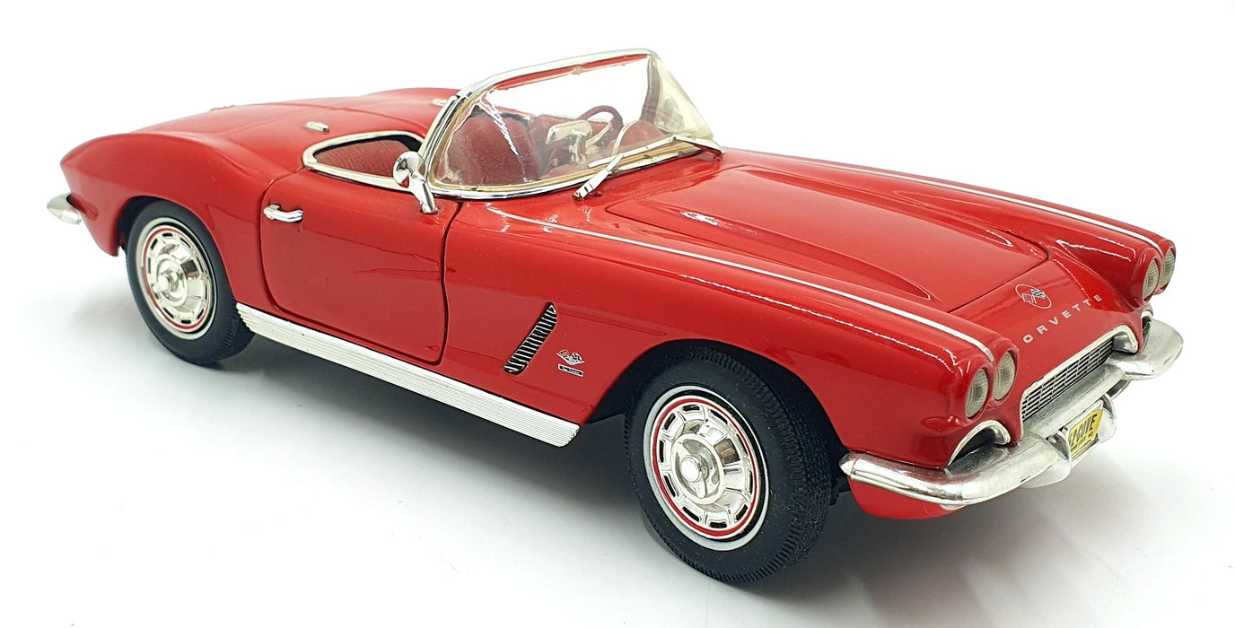 Ertl 1/18 Scale Diecast 16126V - 1962 Chevrolet Corvette - Met Red