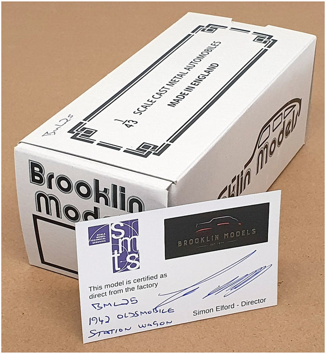 Brooklin SMTS 1/43 Scale BML25 - 1942 Oldsmobile B-44 Stn Wagon - Blue/Black