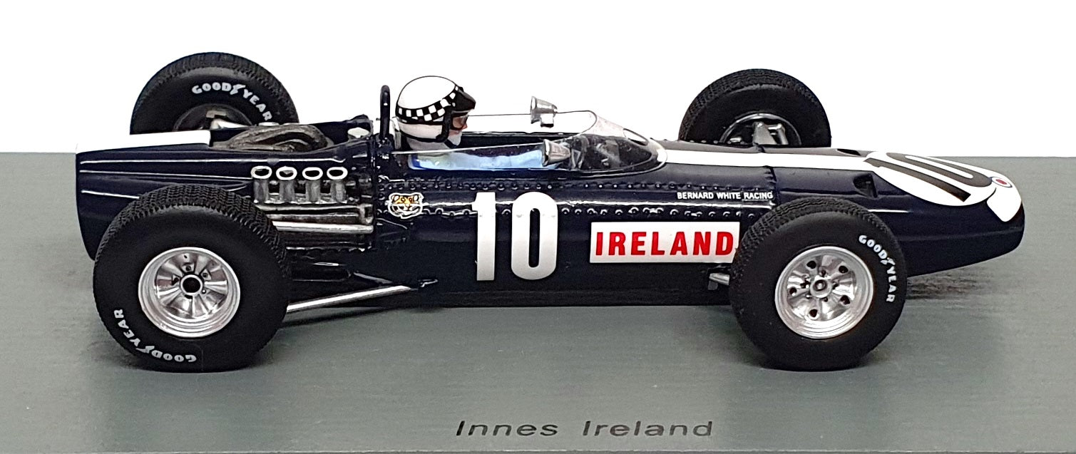 Spark 1/43 Scale S5275 - F1 BRM P261 #10 Mexico GP 1966 Innes Ireland - Dk. Blue