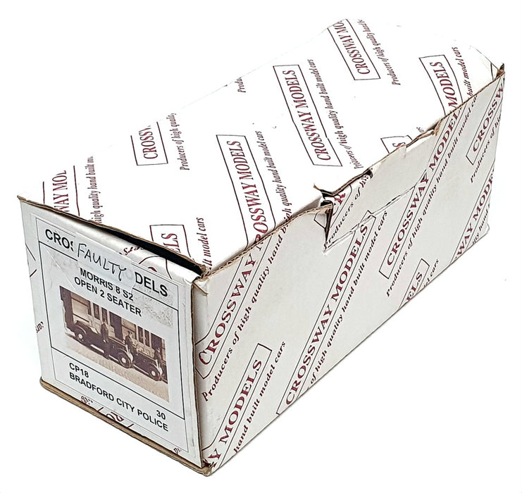 Crossway 1/43 Scale CP18 - Morris 8 S2 Open 2 Str. Bradford City Police - Black