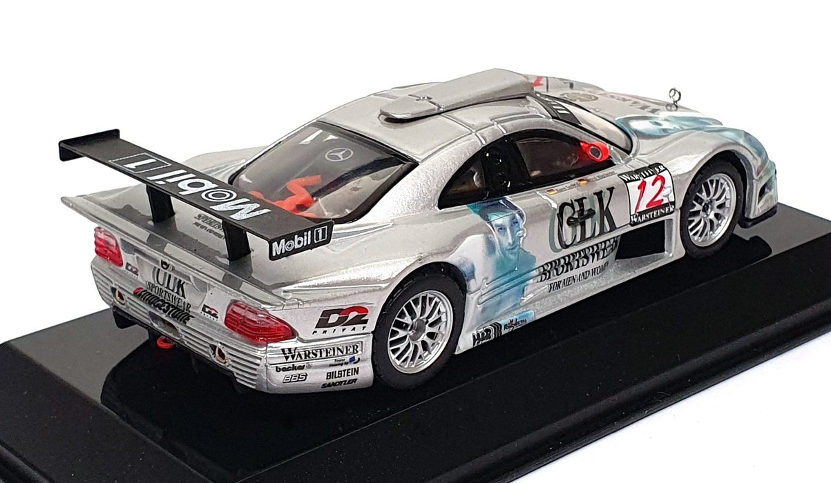 Maisto 1/43 Scale B6 600 5047 - Mercedes Benz CLK GTR 1997 #12 Ludwig - Silver