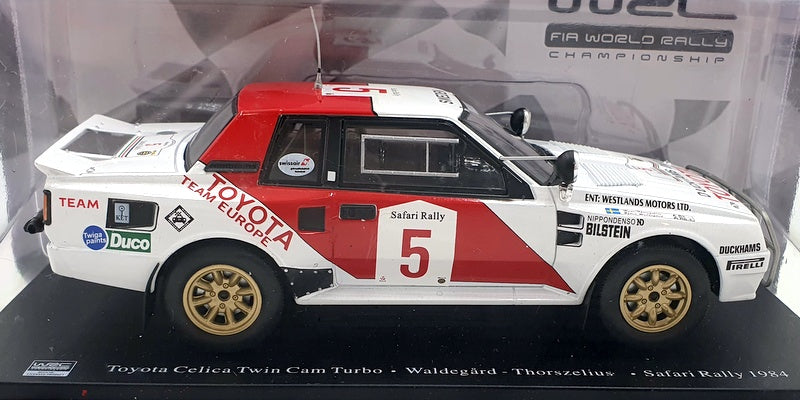 Hachette 1/24 Scale G113U033 - Toyota Celica Twin Cam Safari 1984 Waldegard