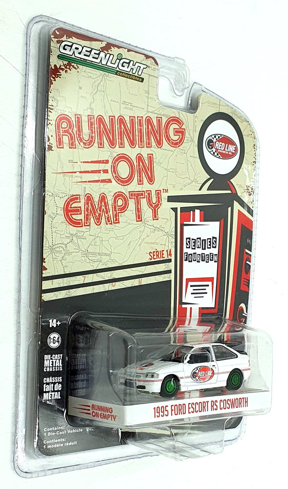 Greenlight 1/64 Scale 41140-E - 1995 Ford Escort RS Cosworth - Red Line CHASE