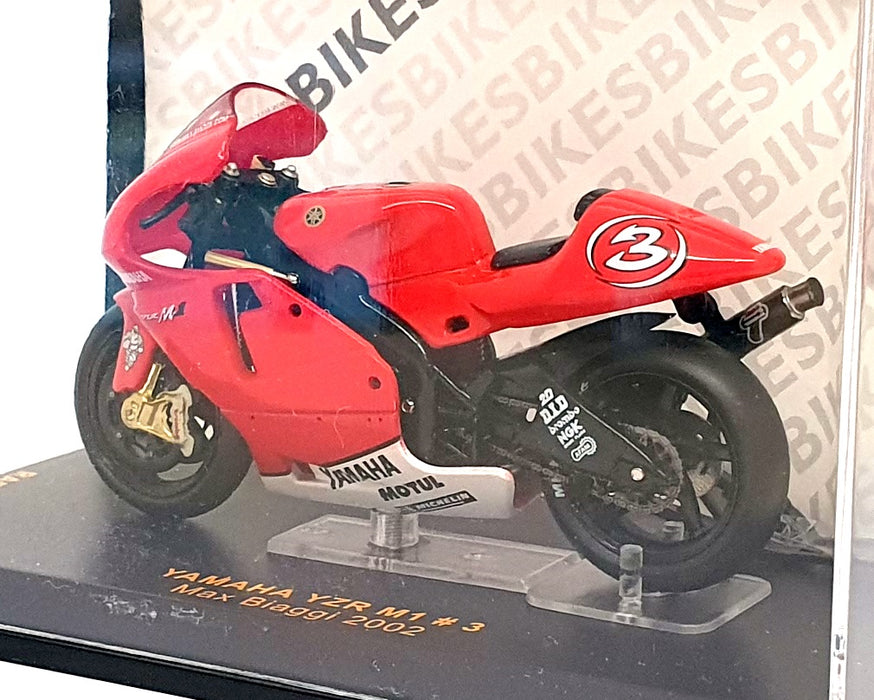 Ixo 1/24 Scale RAB033 - Yamaha YZR M1 Motorbike #3 Max Biaggi 2002