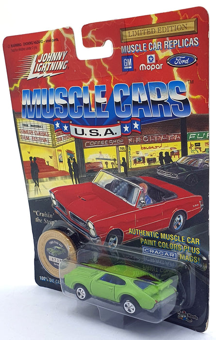 Johnny Lightning 1/64 Scale 200-160 - Muscle Cars 1969 Oldsmobile 442 - B. Green