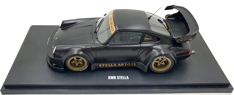 GT Spirit 1/18 Scale Resin GT421 Porsche 911 RWB Stella Artois - Black