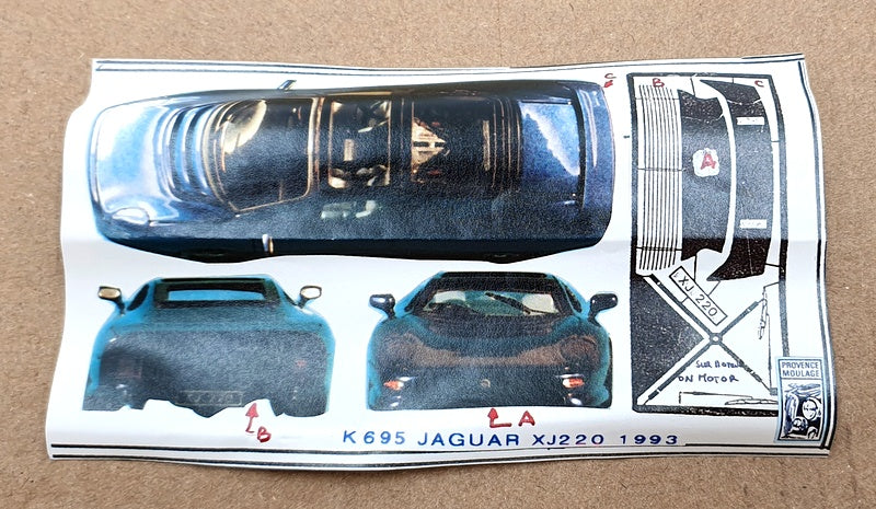 Provence Moulage 1/43 Scale Kit K695 - Jaguar XJ 220 1993