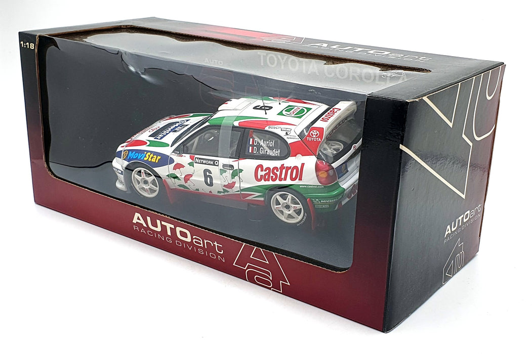 Autoart 1/18 Scale Diecast 80023 - Toyota Corolla WRC Rally Great Britain #6