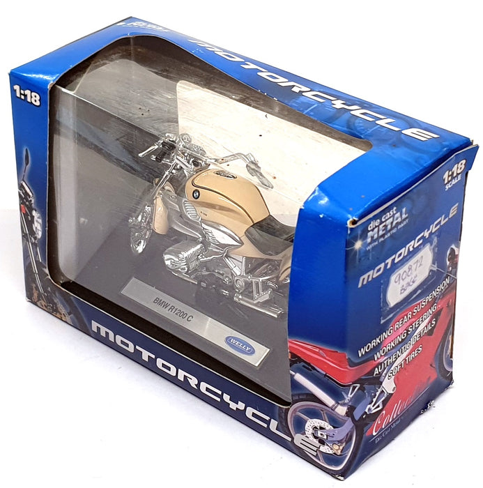 Welly 1/18 Scale 90872 - BMW R1200 C Motorbike - Beige