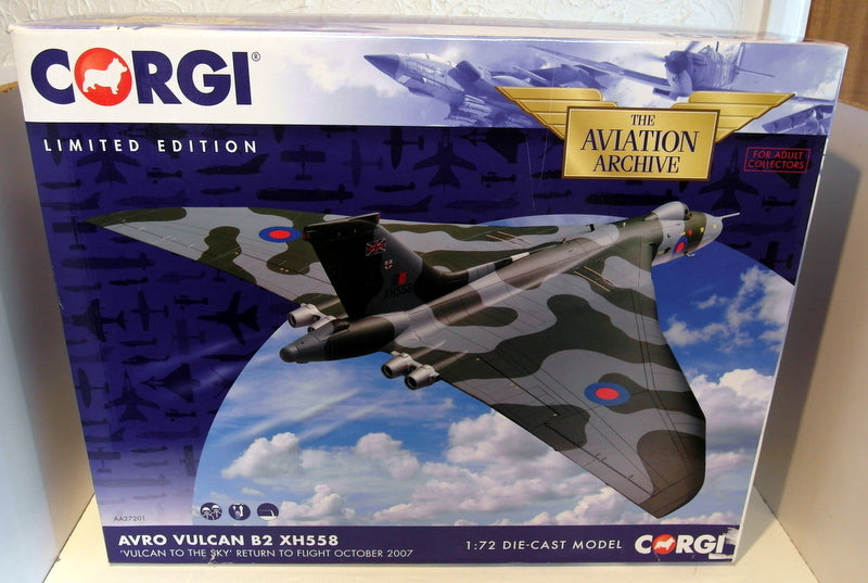 Corgi 1/72 Scale Diecast AA27201 Avro Vulcan B2 XH558 Vulcan to the Sky 2007