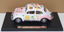 Road Signature 1/18 Scale 92079 - 1967 Volkswagen Beetle - Flower Power White