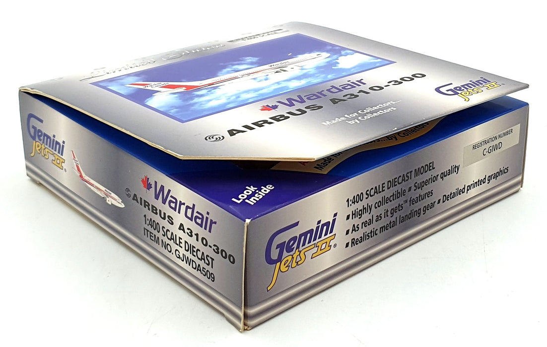 Gemini Jets 1/400 Scale GJWDA509 - Wardair Airbus A310-300 C-GIWD