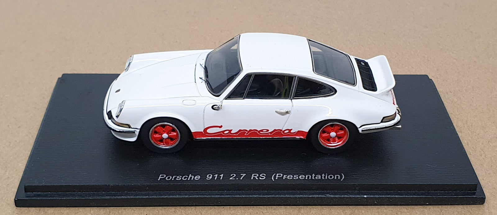 Spark 1/43 Scale Resin S4467 - Porsche 911 2.7 RS Presentation - White
