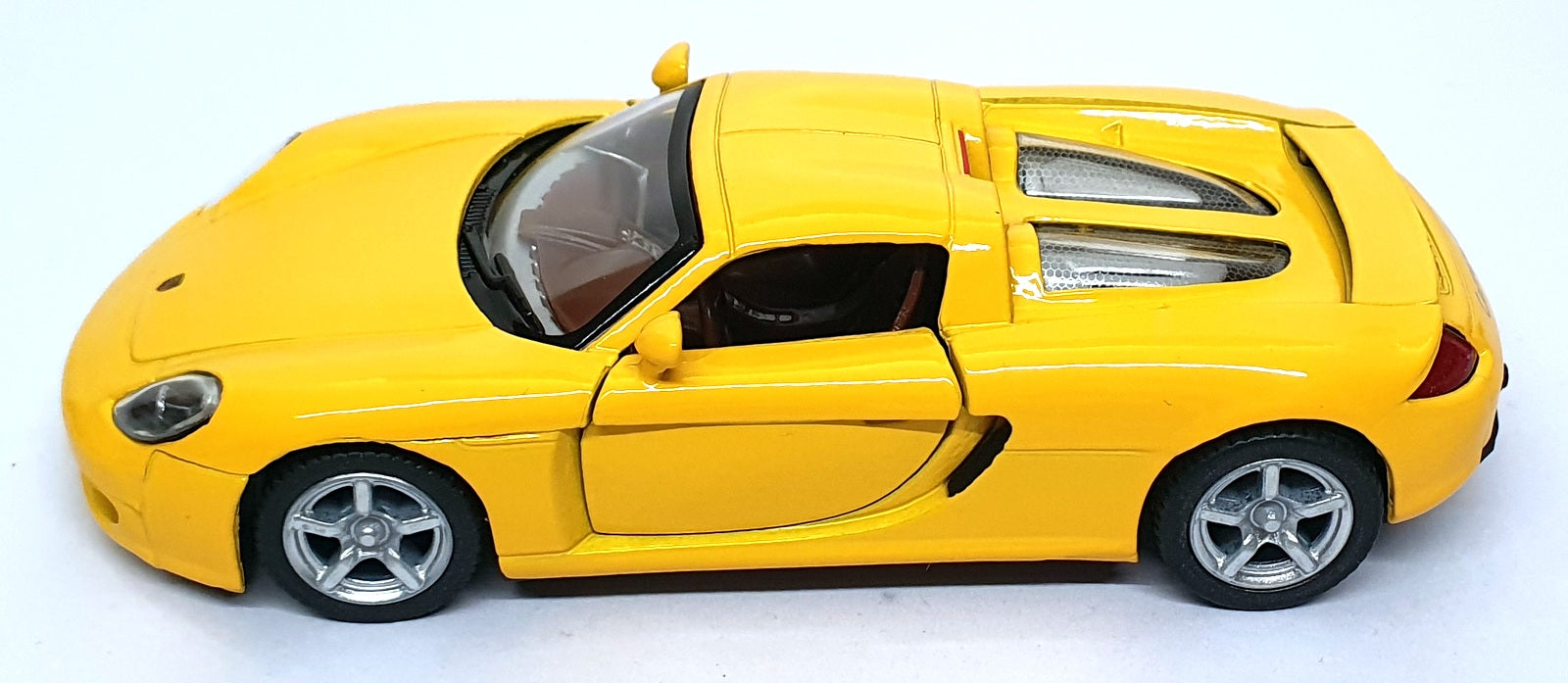 Kinsmart 1/32 Scale Pull Back & Go TY1239 - Porsche Carrera - Yellow/Brown