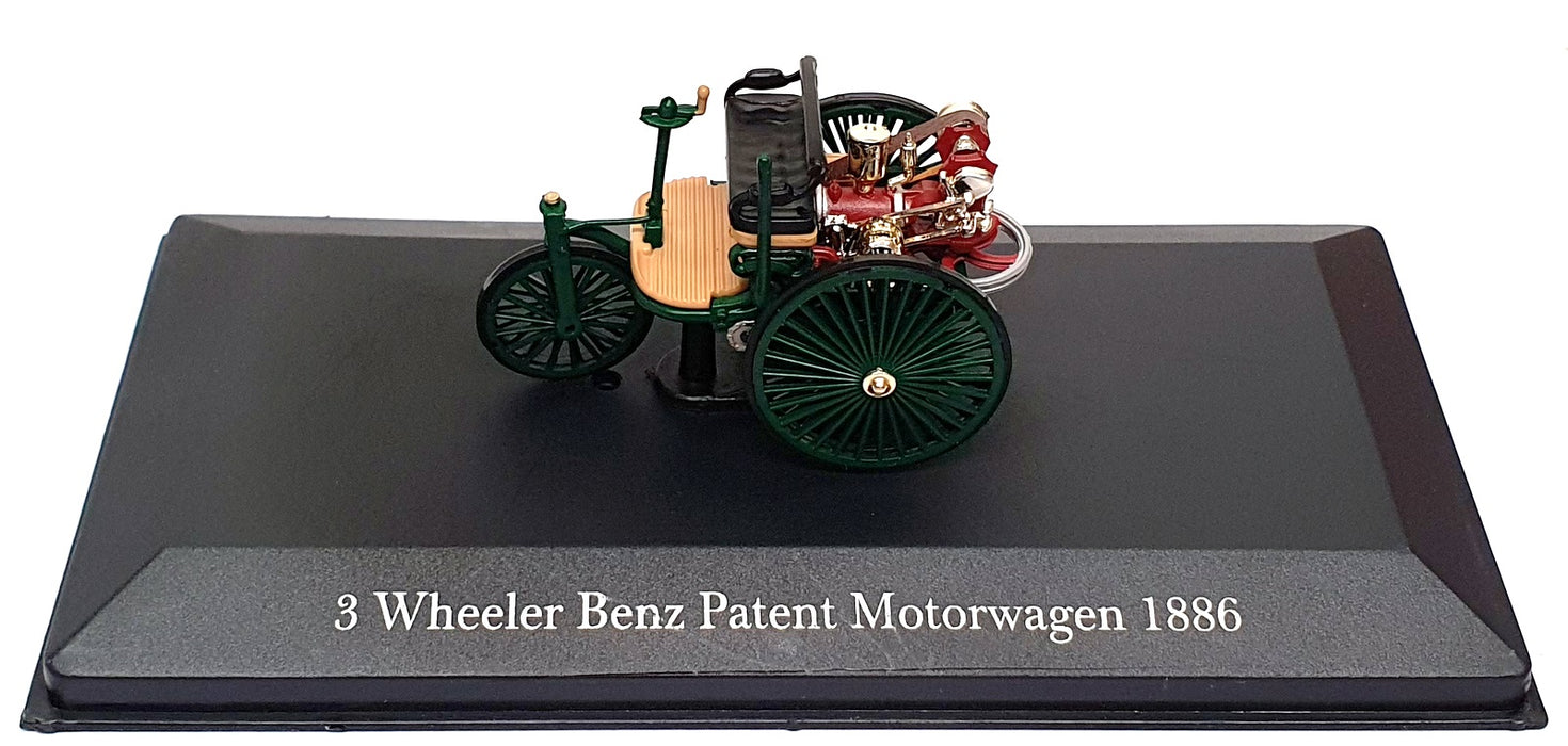 Altaya 1/43 Scale A1886 - 1886 3 Wheeler Benz Patent Motorwagen - Green