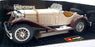Burago 1/18 Scale Diecast 3009 - Mercedes Benz SSK 1928 - Cream/Brown